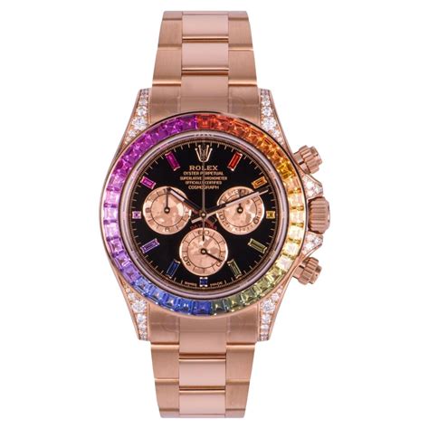 rolex daytona rainbow diamond bezel|Rolex daytona 116595rbow.